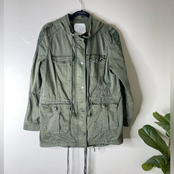 Anthropologie Hei Hei Anorak Military Utility Chore Coat Jacket - Picture 2 of 8